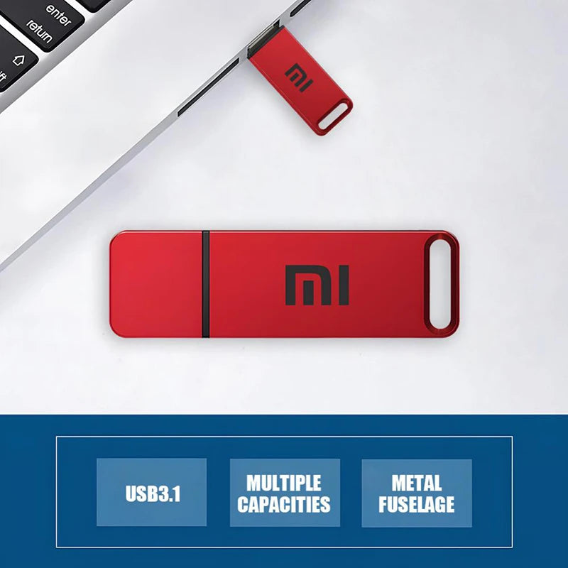 Pendrive Xiaomi Vermelho USB 3.1